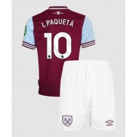 Stroje piłkarskie West Ham United Lucas Paqueta #10 Koszulka Podstawowej dla dzieci 2024-25 Krótki Rękaw (+ szorty)